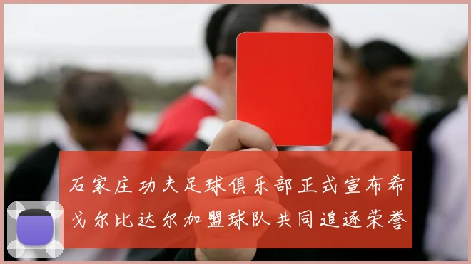 石家庄功夫足球俱乐部正式宣布希戈尔比达尔加盟球队共同追逐荣誉